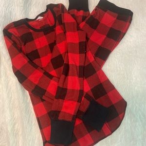 Red and black Old Navy Pajama set. Red and black flannel size small, woman’s.